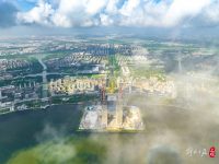 上海这座双子摩天塔楼核心筒全面封顶！滴水湖畔立起区域新地标
